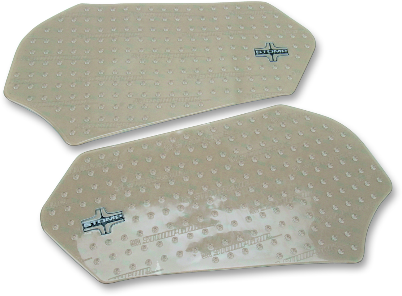 StompGrip Tank Grips - Volcano - Clear - Suzuki - GS '11-'25