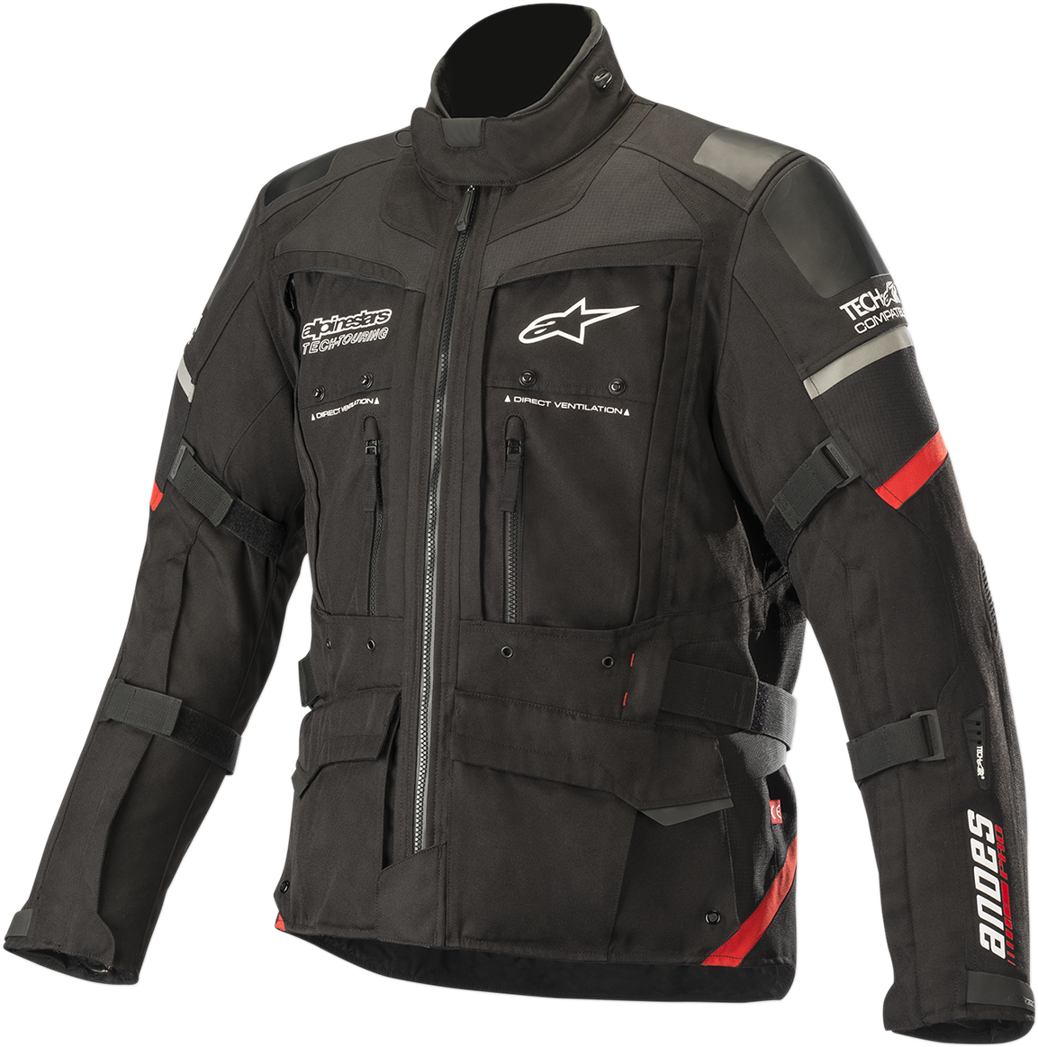 Alpinestars Andes Pro Drystar® Jacket - Black/Red - Small