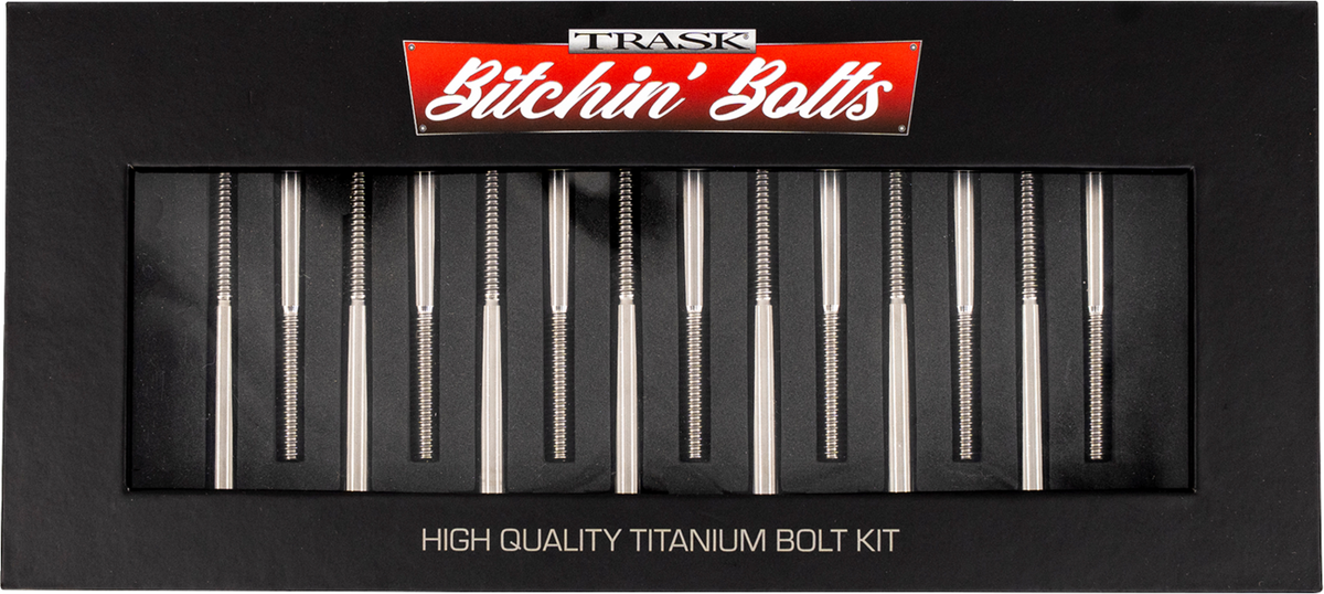 Trask Bitchin' Bolts Hardware Kit - Titanium - M8 - Crankcase