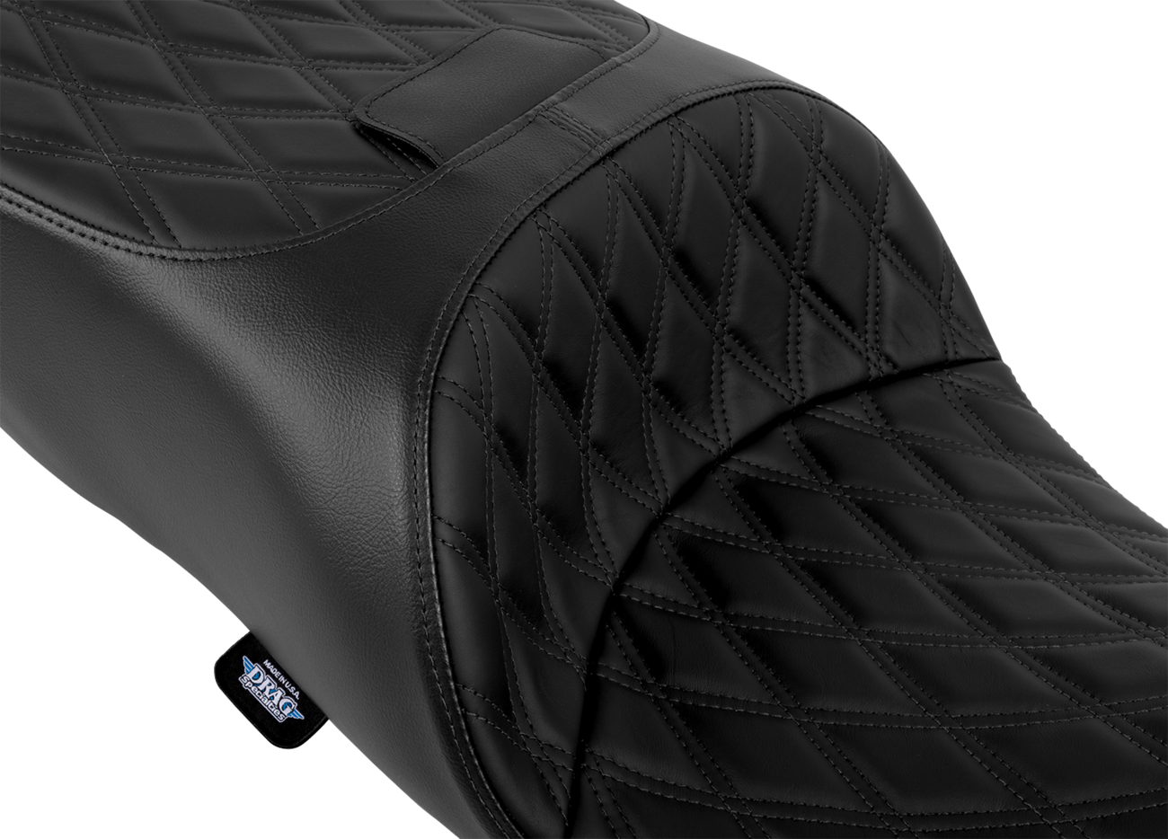 Drag Specialties Seats Freedom Seat - Solar Leather - Double Diamond Black Stitch - FLRT/FLTRT '15-'25