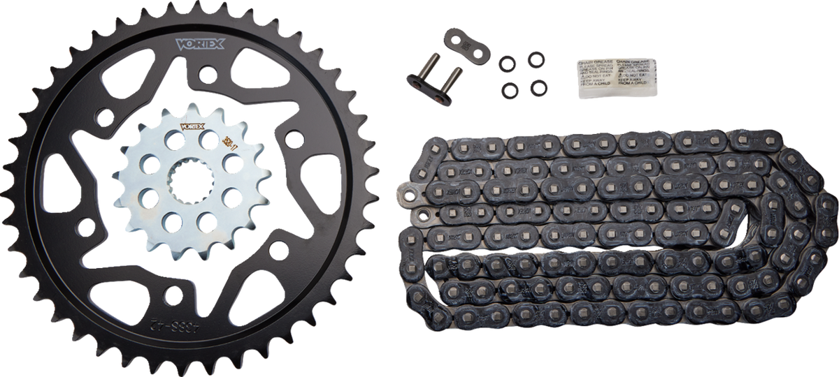 Vortex Chain And Sprocket Kit - WSS - Black - Suzuki GSX-R1000