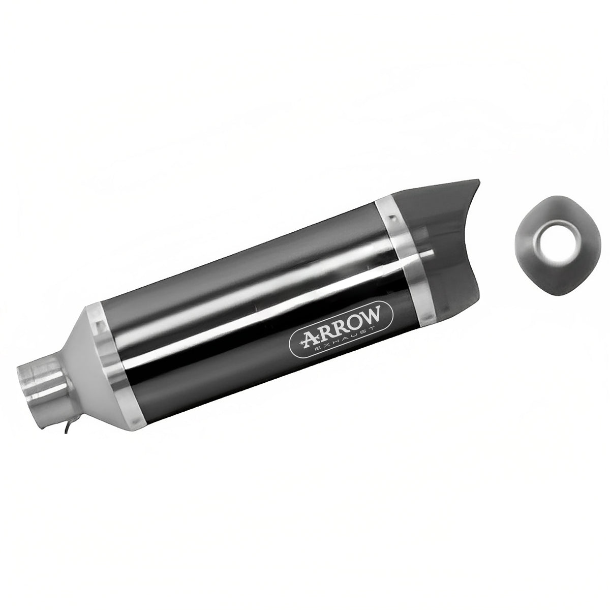 Arrow 71729AKN Street Thunder Aluminium Dark Slip On With Carbon End Cap