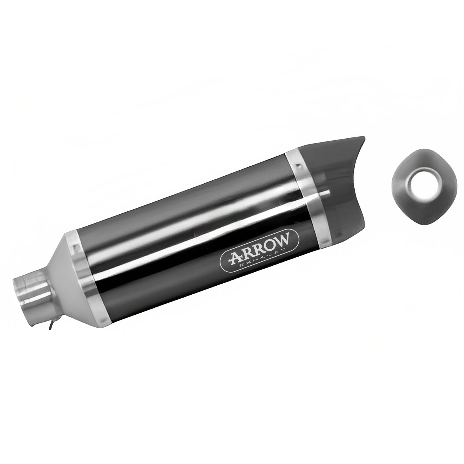 Arrow 71729AKN Street Thunder Aluminium Dark Slip On With Carbon End Cap