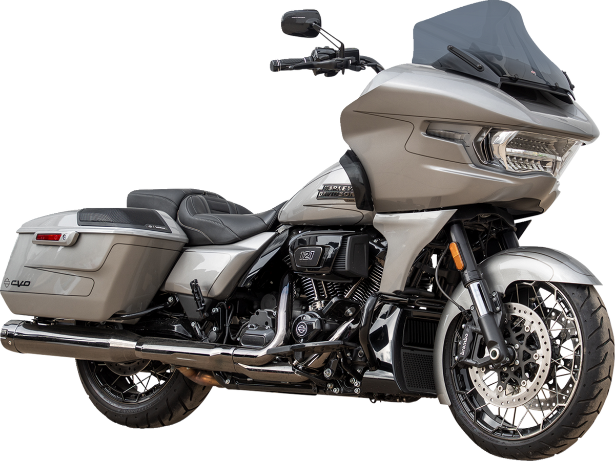 Klock Werks Pro-Touring Flare® Windshield - 12" - Dark Smoke - '23-'25 FLTRX