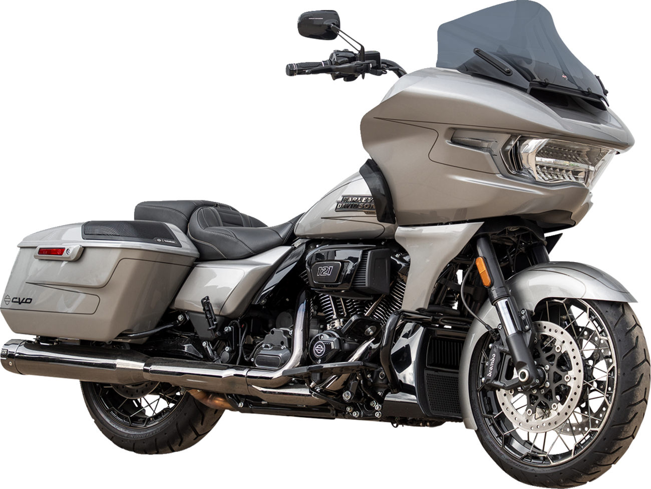 Klock Werks Pro-Touring Flare® Windshield - 12" - Dark Smoke - '23-'25 FLTRX
