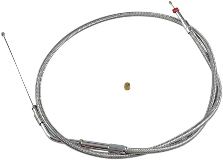 Barnett Stainless Steel Throttle Cable - '07-'22 Sportster