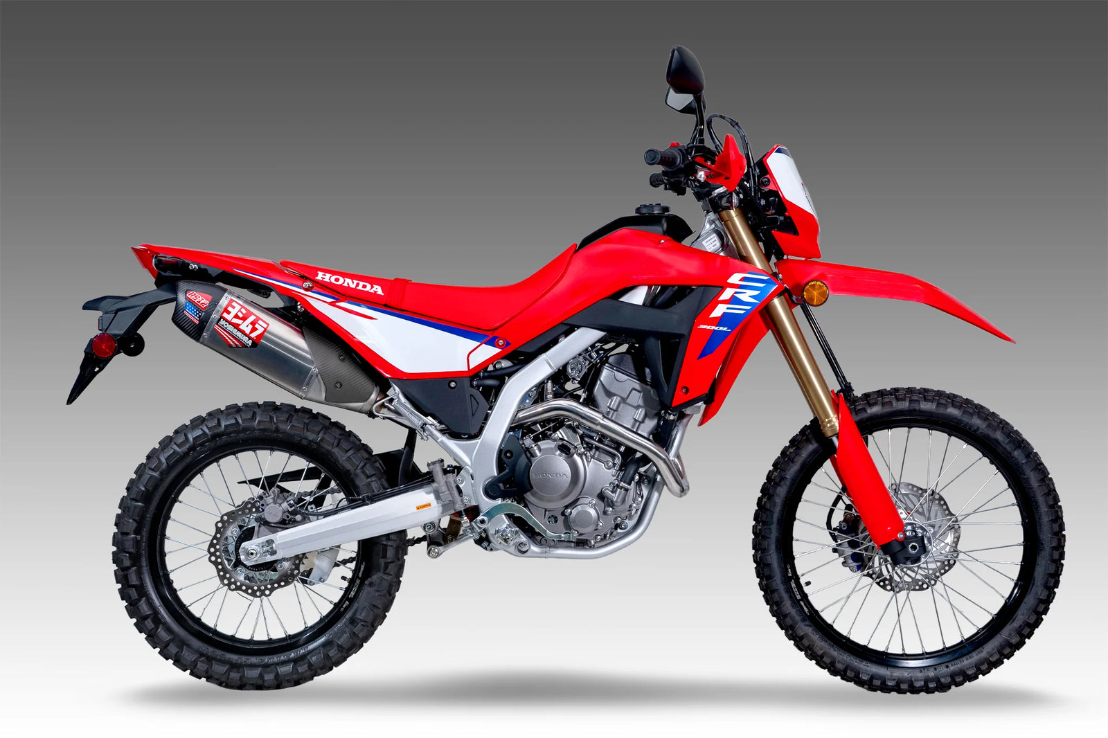 Yoshimura CRF300L/Rally 21-26 Race RS-12 Stainless Full Exhaust, W/ Stainless Muffler