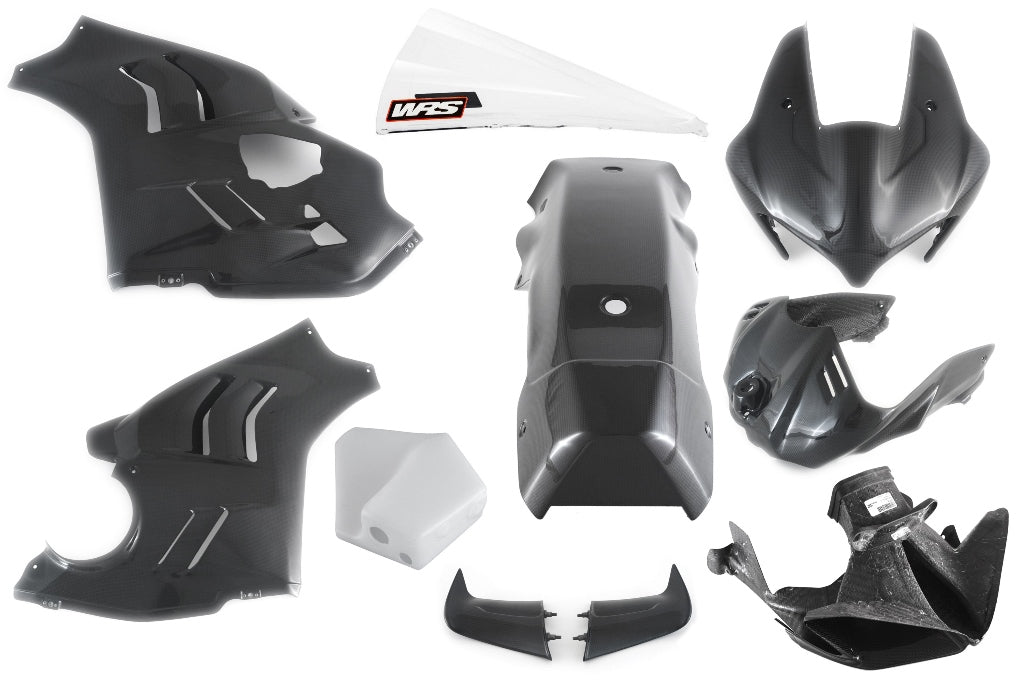 Fullsix Carbon COMPLETE FAIRING KIT - V4/R 2022 -> RS - With Fasteners And Windscreen