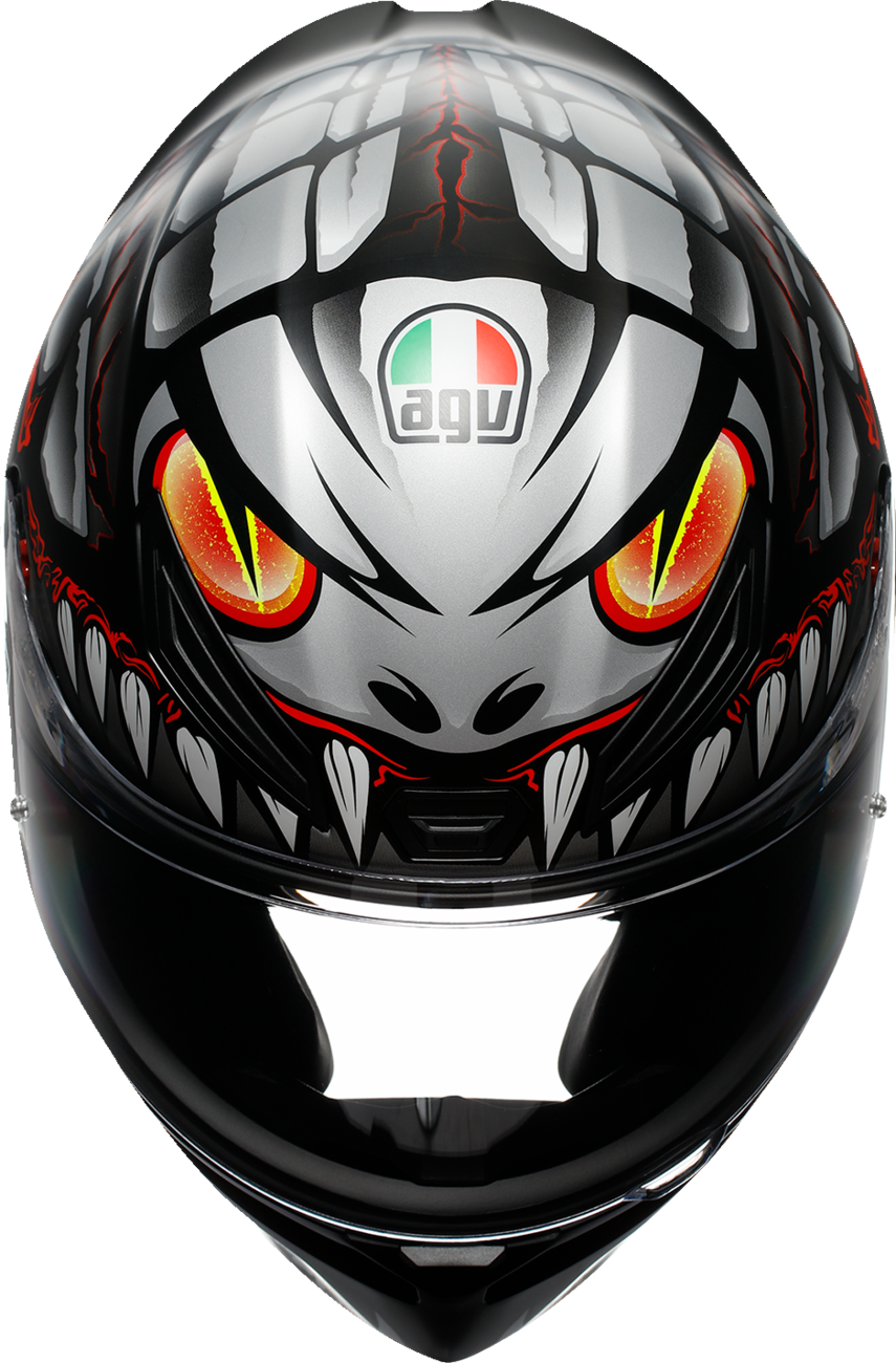 AGV K1 S Helmet - Lyzard - Matte Black/Gray/Red - Small
