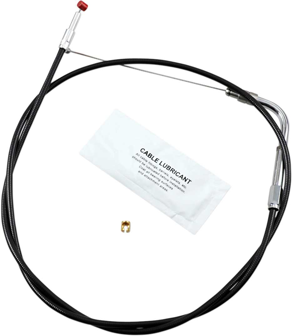 Barnett Black Vinyl Throttle Cable - +6" Size - 37" Length