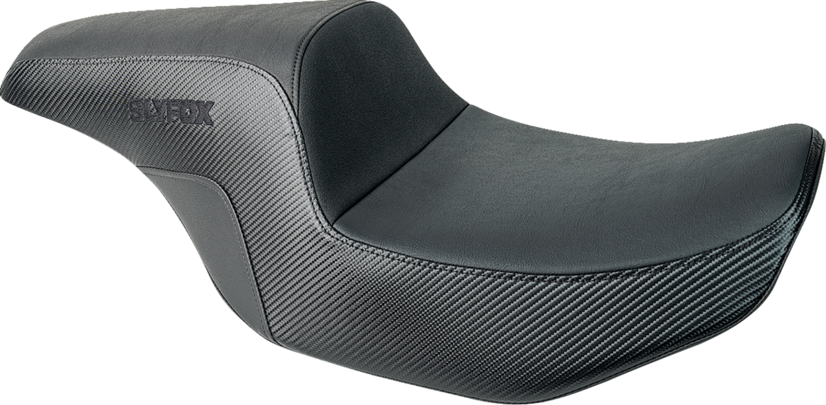 Slyfox Drifter Tour Seat - Vinyl W/ Slipstop - Black Logo - FL '23-'24