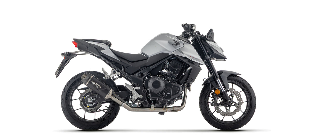 Arrow 71962AKN Indy Race Evo Aluminium Dark Slip On With Carbon End Cap