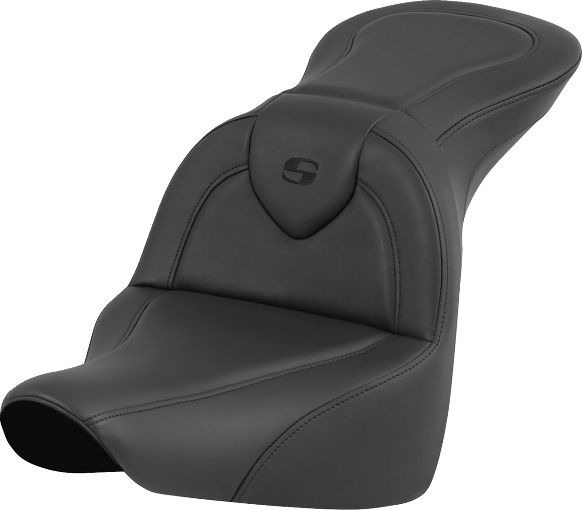 Saddlemen RoadSofa™ Seat - Black - Without Driver Backrest - FLFB/FXBR '18-'24