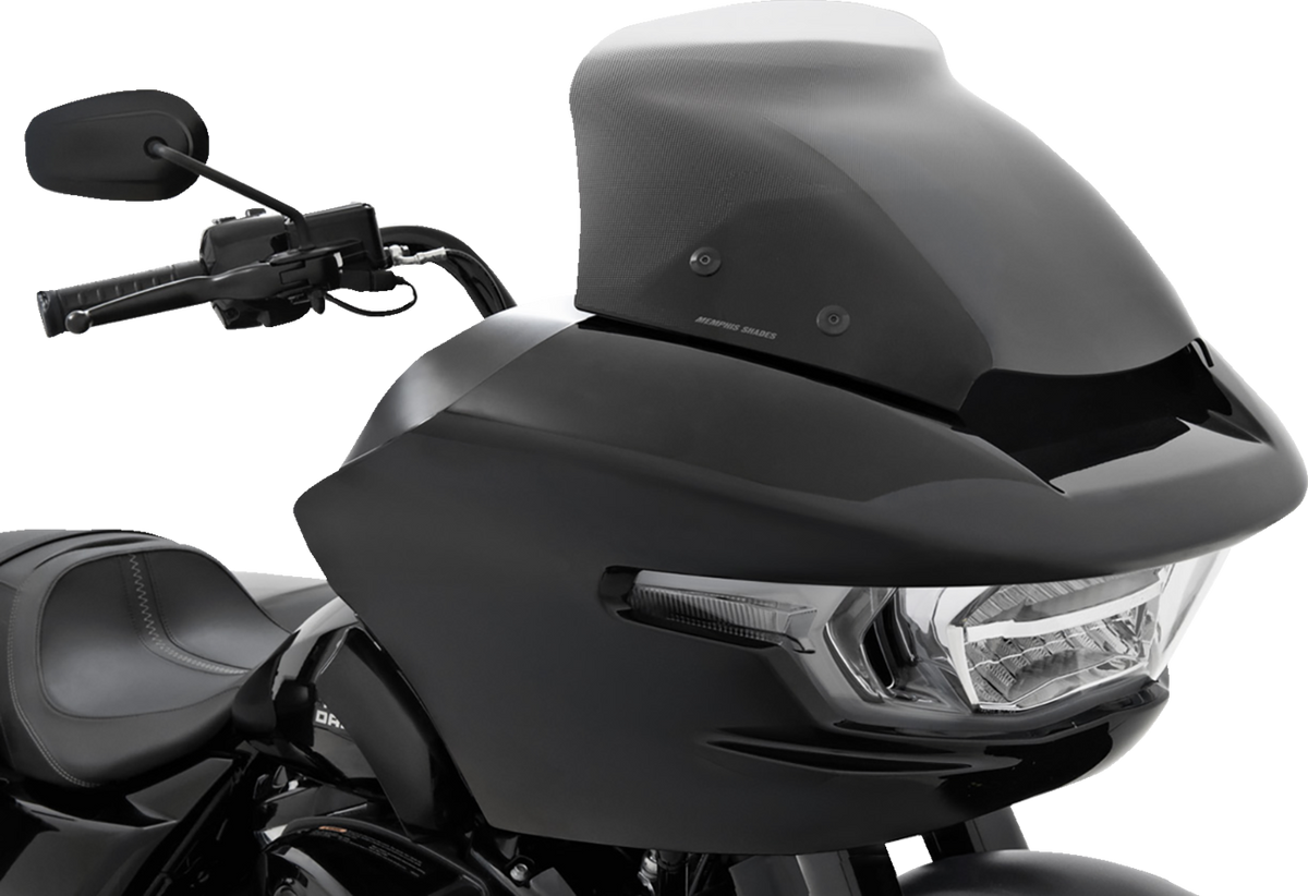 Memphis Shades Spoiler Windshield - 6" - Clear Dot Matrix - FLTR
