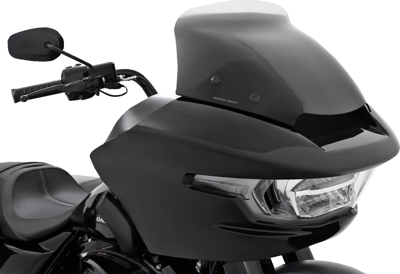 Memphis Shades Spoiler Windshield - 6" - Clear Dot Matrix - FLTR