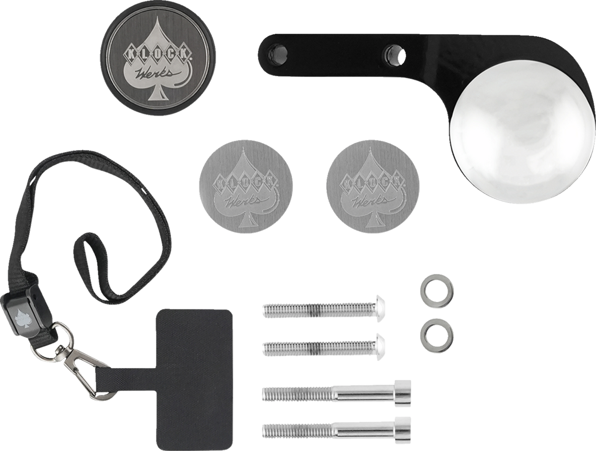 Klock Werks iOmount™ For Indian - Left Perch Mount - Black - Challenger/Pursuit