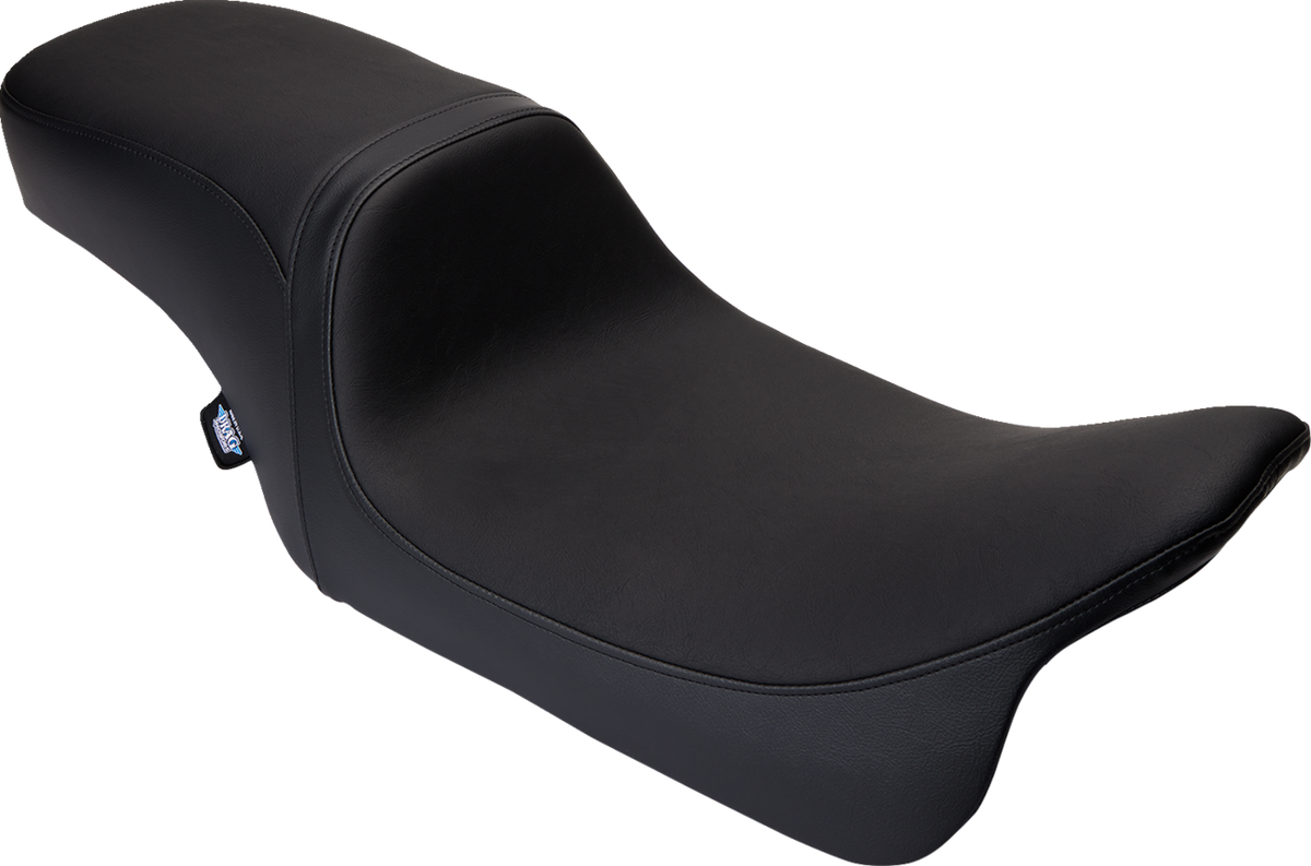 Drag Specialties Seats Predator 2-Up Seat - Vinyl - Black - Smooth - W/O Backrest - FLH/FLT '08-'24