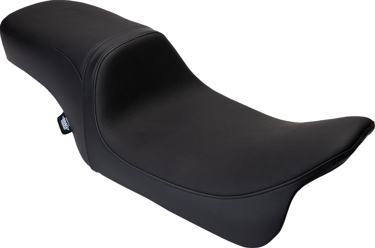 Drag Specialties Seats Predator 2-Up Seat - Vinyl - Black - Smooth - W/O Backrest - FLH/FLT '08-'24