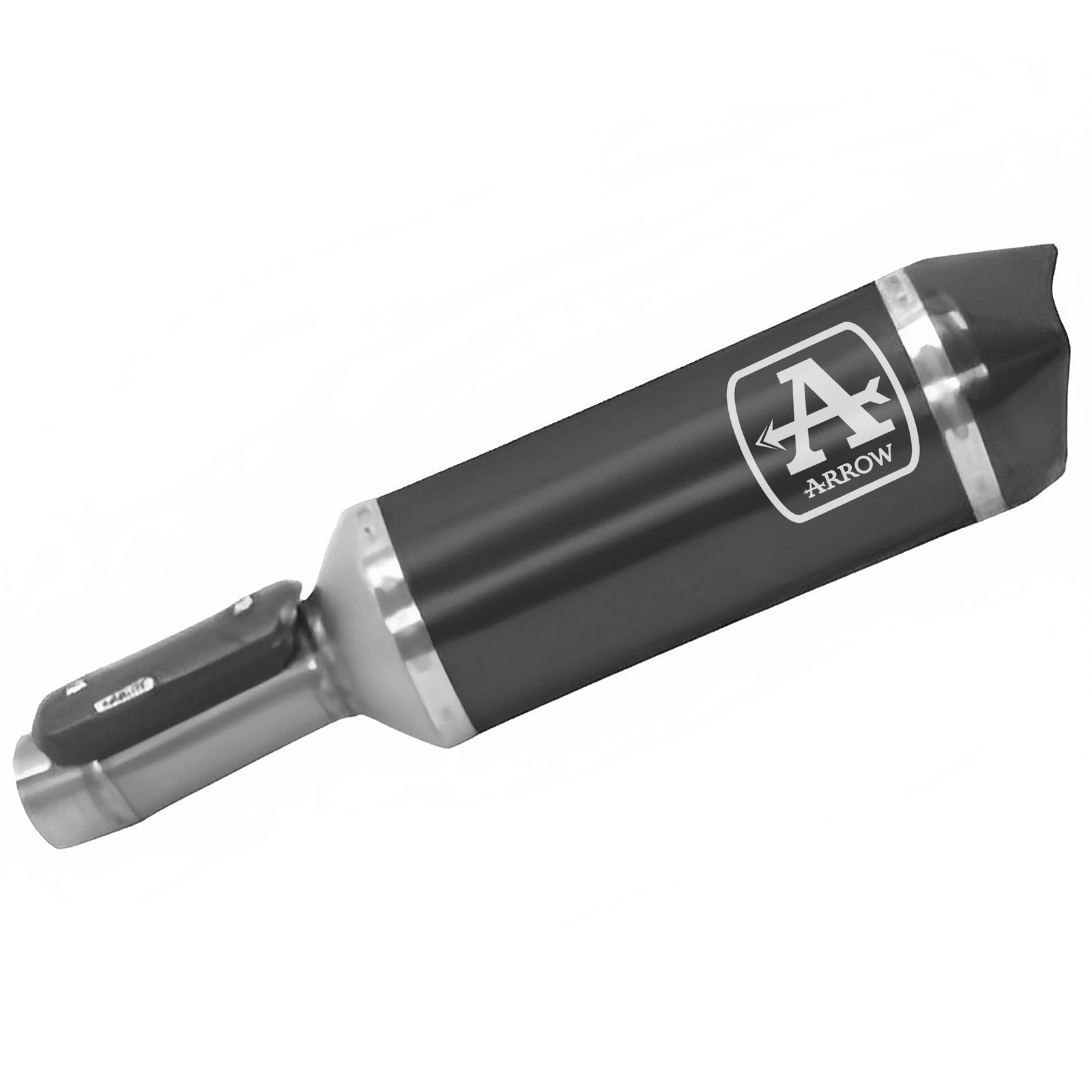 Arrow 71903AKN Race-Tech Aluminium Dark Slip On With Carbon End Cap