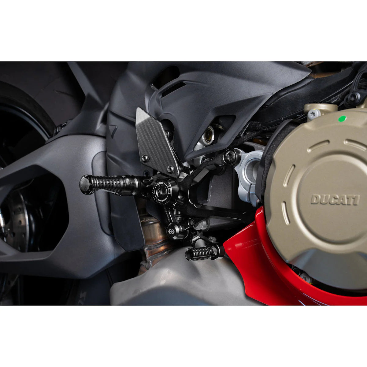 Gilles Tooling MUE2 Adjsutable Racing Rear Sets Panigale V4 V4S Tricolore