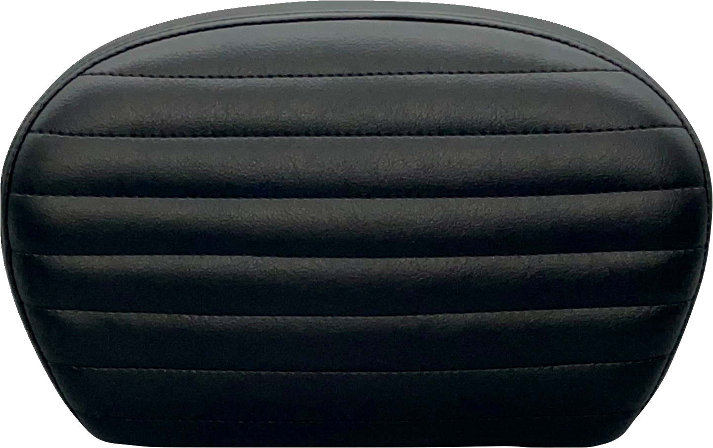 Le Pera Sissy Bar Pad - Large - Pleated - Dull Black