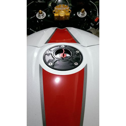 TWM Quick Action CNC Aluminum Gas Cap for Aprilia - TAPR.01