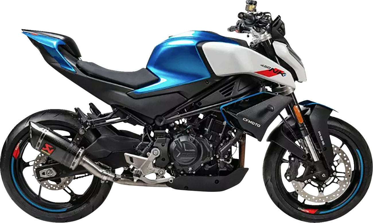 Akrapovic Slip-On Line Muffler - Carbon Fiber - CFMOTO 450sr/Nk