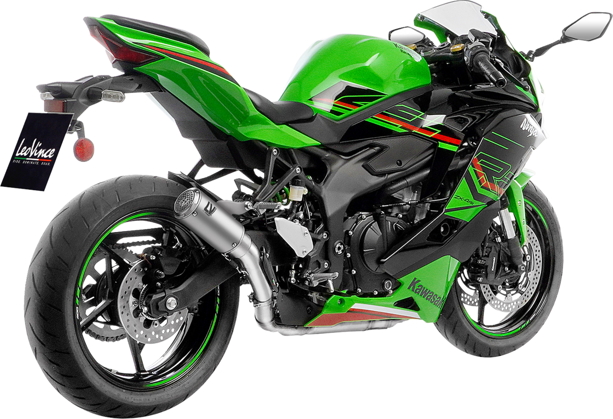 LeoVince LV Corsa S Slip-On Muffler - Titanium - Kawasaki ZX-4R/RR