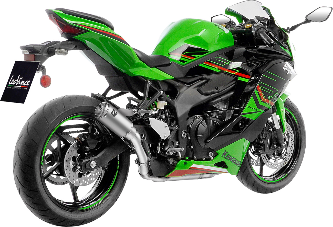 LeoVince LV Corsa S Slip-On Muffler - Titanium - Kawasaki ZX-4R/RR