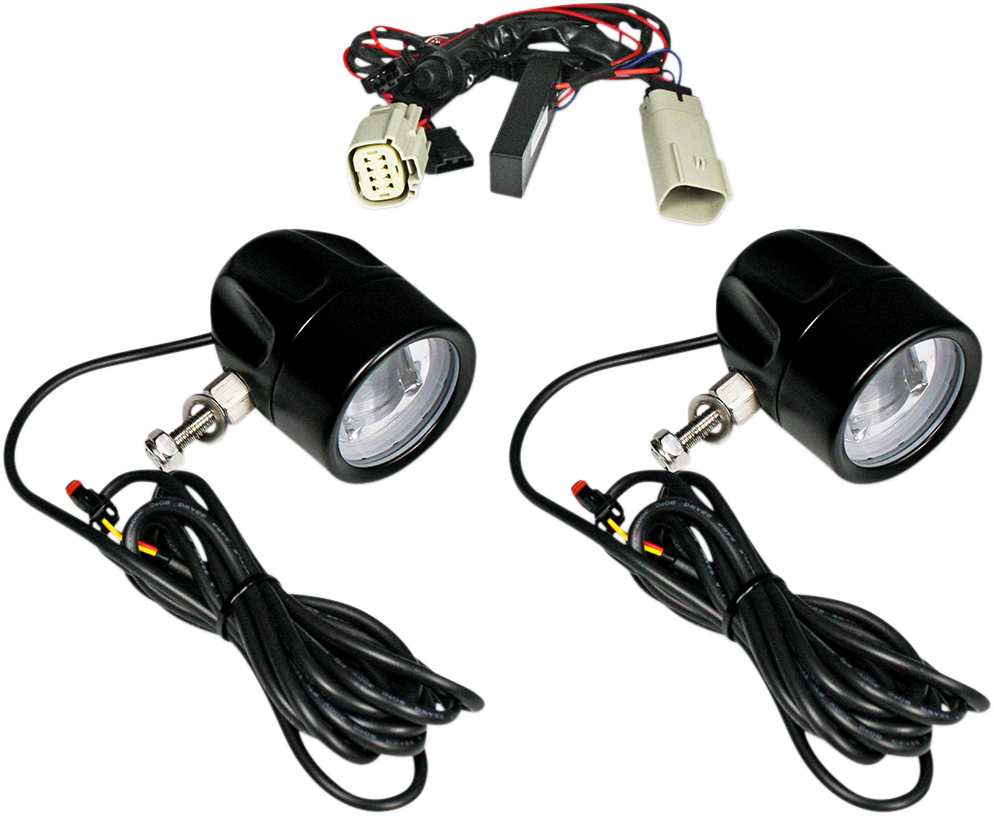 Custom Dynamics Fog Light - Black - Clear Lens