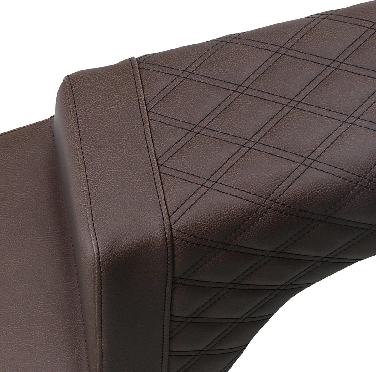 Saddlemen Step-Up Seat - Front Smooth/Rear Lattice Stitch - Brown - Indian