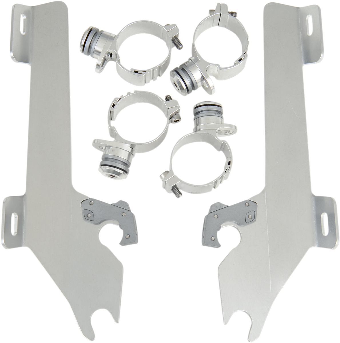 Memphis Shades Batwing Trigger Lock Mounting Kit - Raider - Polished
