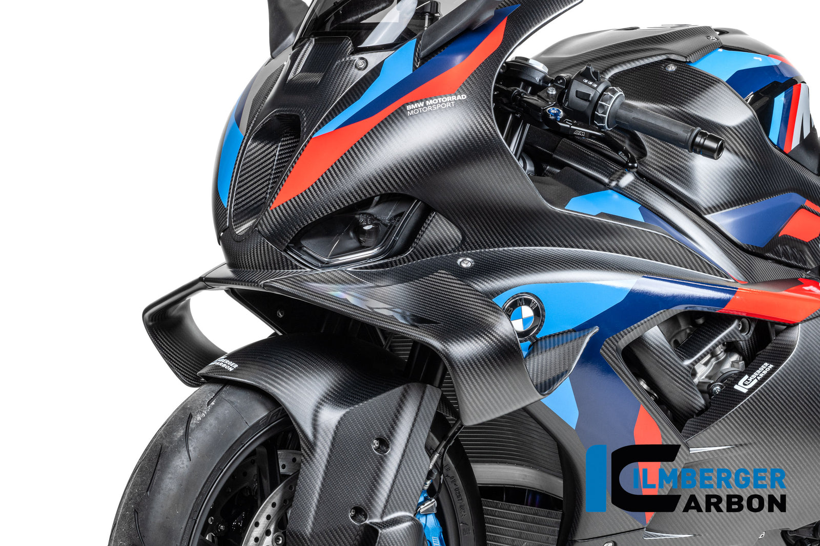 Ilmberger Carbon Front Headlight Upper Side Fairing Left BMW M1000RR 2025-2026 - Matte / Twill