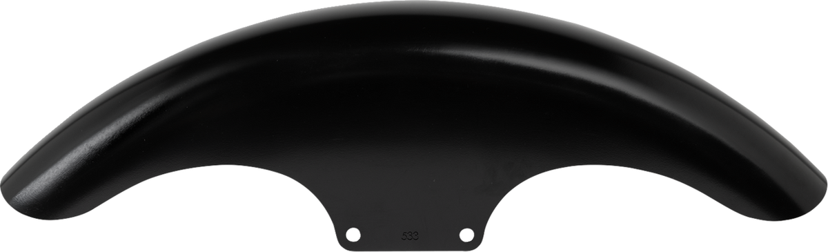 Klock Werks Top-Hat Front Fender - Black - 19" - HD Dyna/Softail