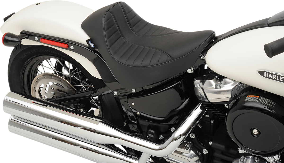 Drag Specialties Seats EZ-Solo Seat - Scorpion Stitch - Vinyl - FL/FX '18-'22