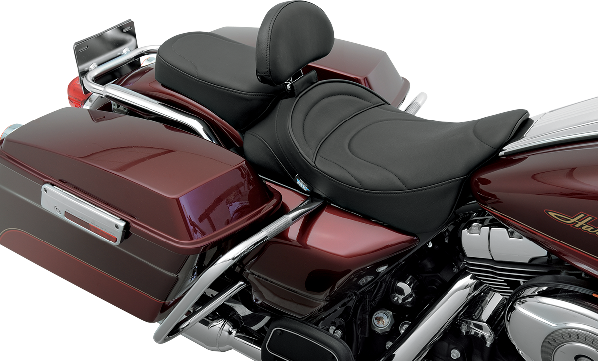 Drag Specialties Seats Pillion Seat - Mild Stitched - Narrow - FL '99-'22