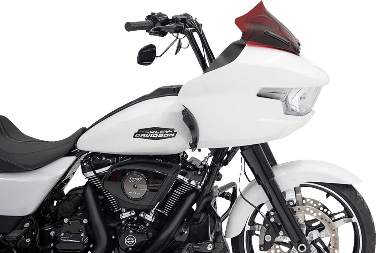 Klock Werks Kolor Flare® Windshield - 10" - Red - '23-'25 FLTRX