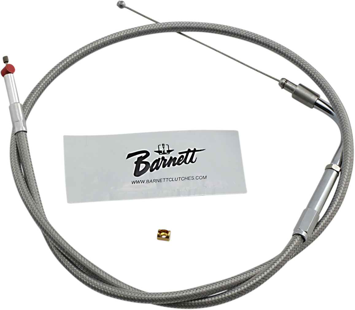 Barnett Stainless Steel Idle Cable - V-Rod