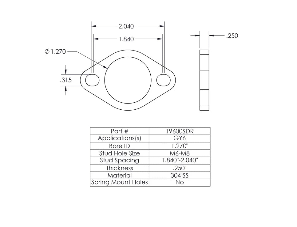Yoshimura Builder Series Flanges - 19600SDR