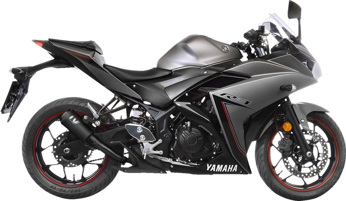 LeoVince LV-10 Slip-On Muffler - Black Stainless Steel - YZF-R3