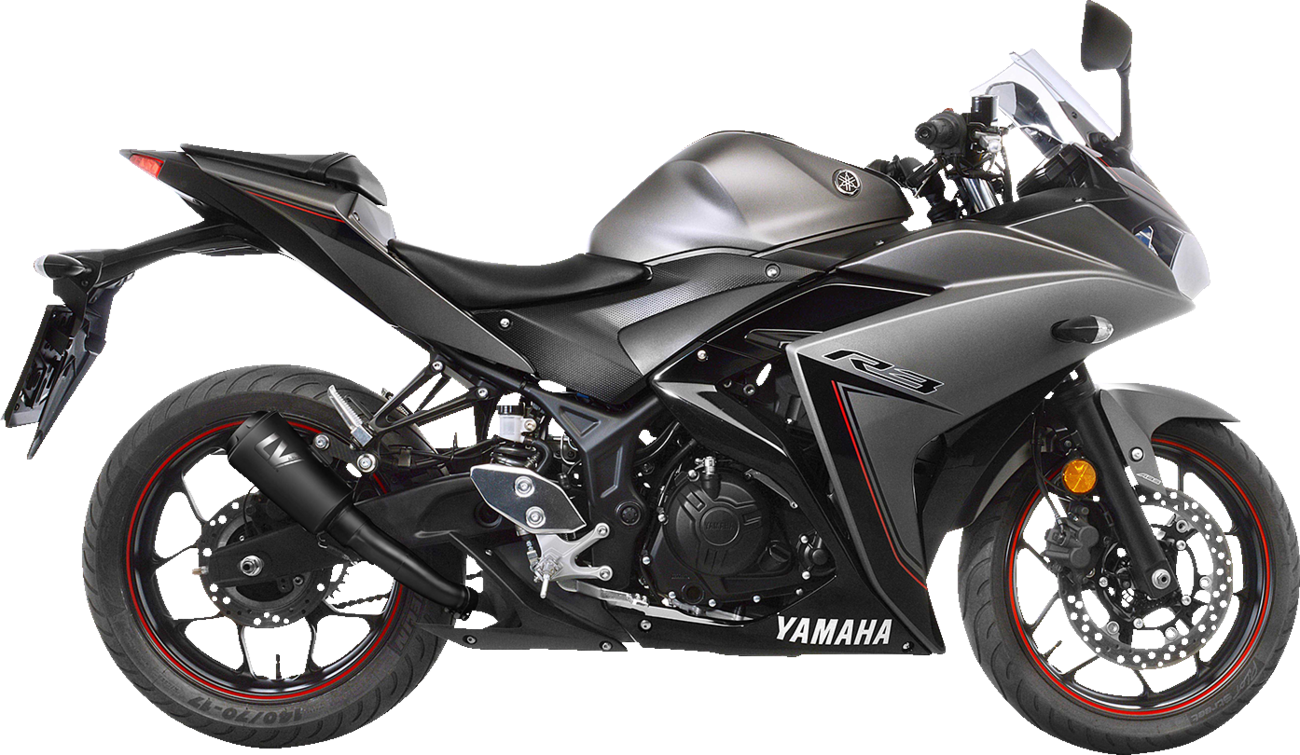 LeoVince LV-10 Slip-On Muffler - Black Stainless Steel - YZF-R3