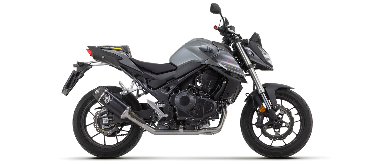 Arrow Full System With Indy Race Aluminium Dark" Slip On"