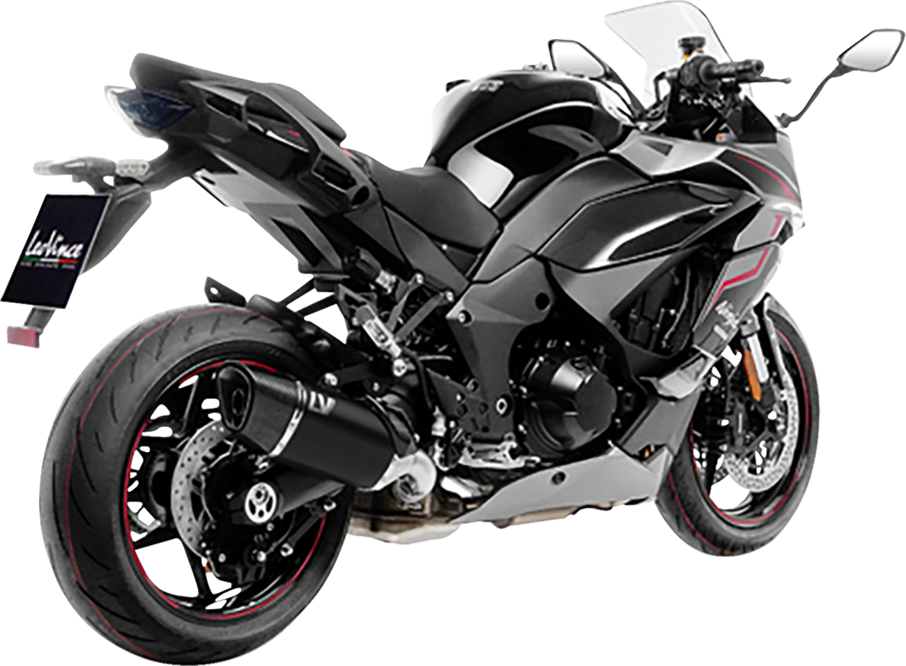 LeoVince LV-14 R Slip-On Muffler - Black - Ninja 1000 SX