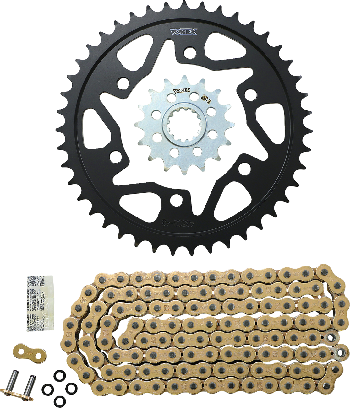 Vortex Chain And Sprocket Kit - WSS - Gold - Yamaha FZ/MT-10