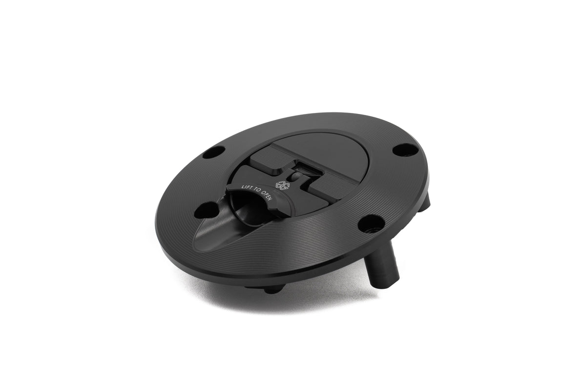Gilles Tooling FCAP2 – Quick-Release Fuel Cap, Black