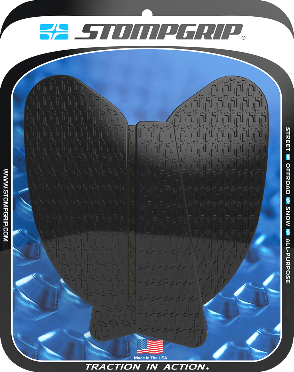 StompGrip Tank Grips - Icon - Black - Kawasaki - Z '21-'25