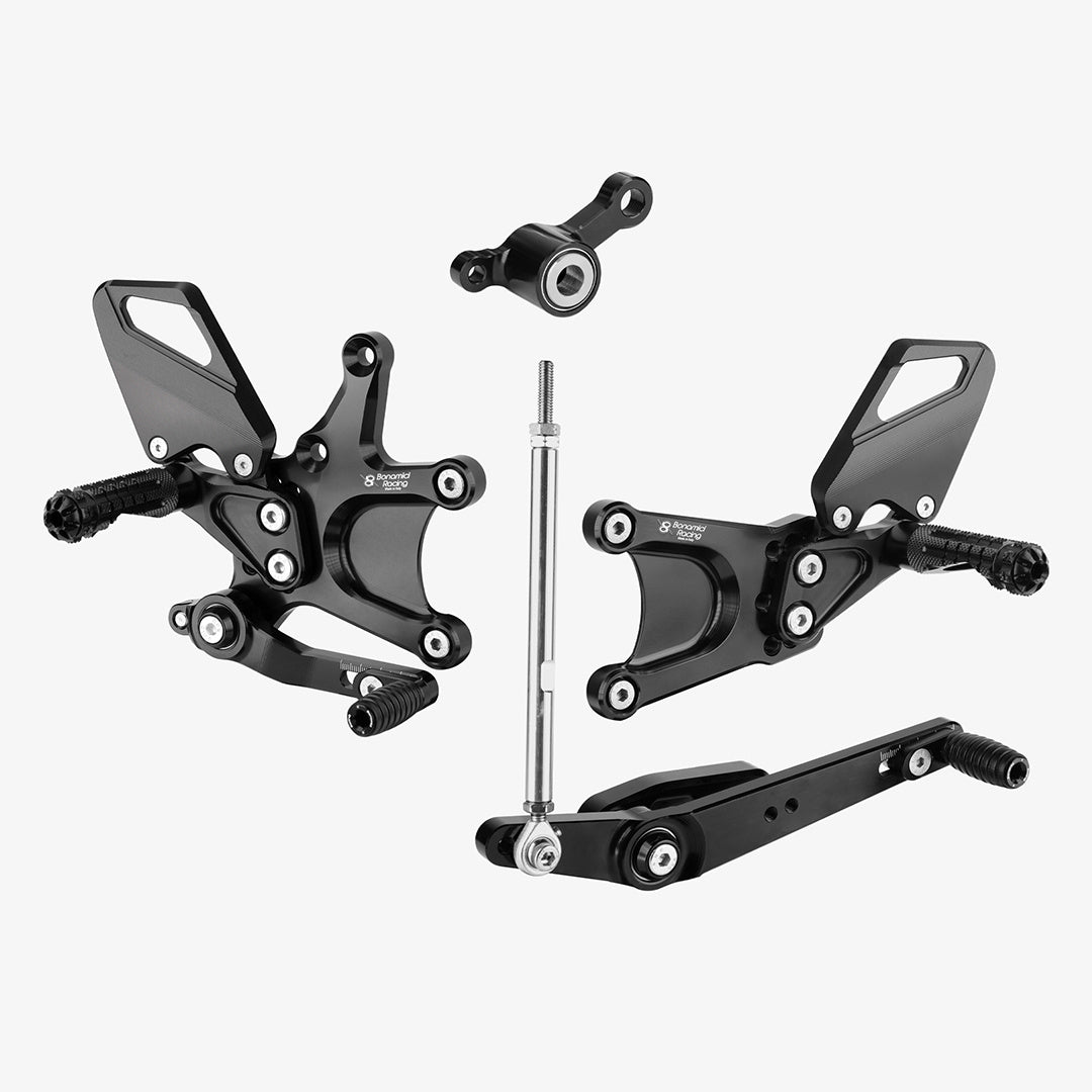 Bonamici Racing Adjustable Rearsets - Triumph Daytona 660