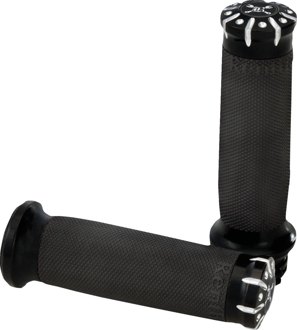 Burly Brand Hawk Grips - TBW - Black Machined