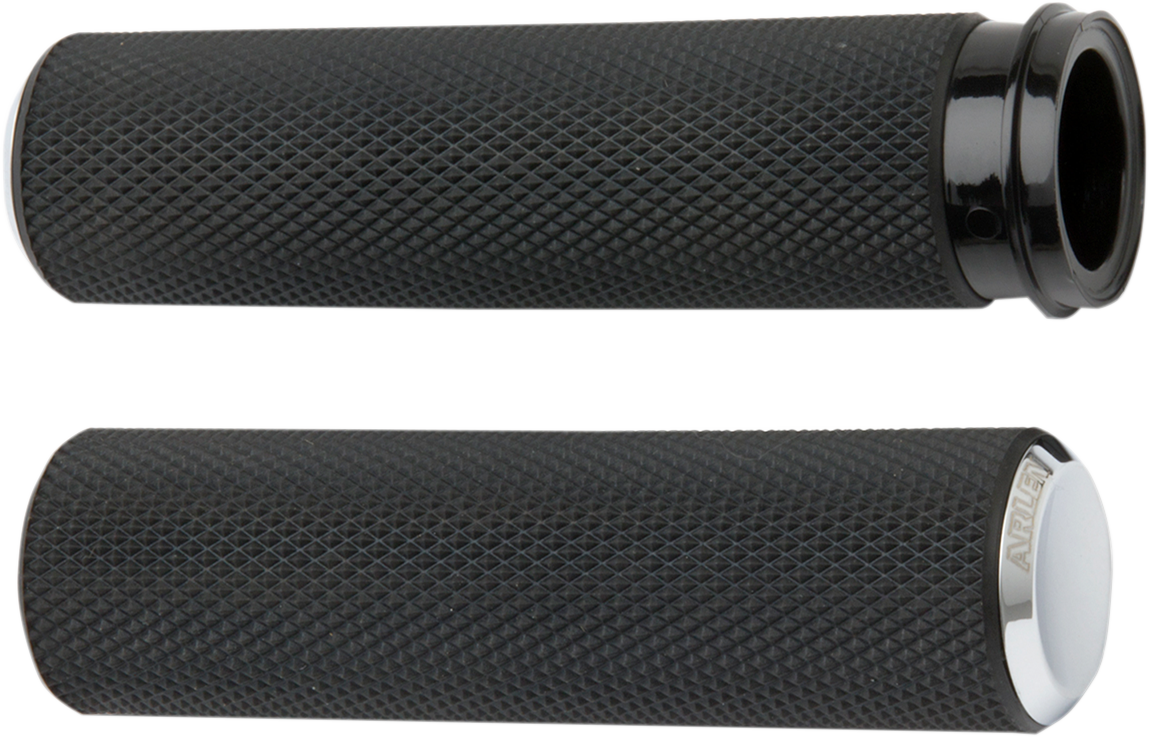 Arlen NESS Knurled Grips - TBW - Chrome