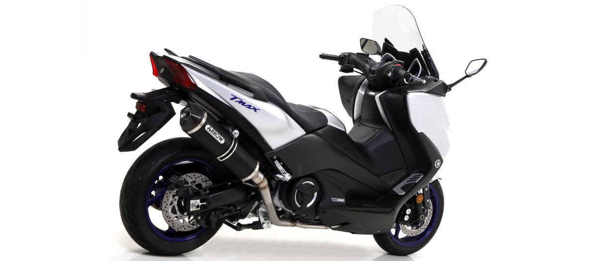 Race-Tech Aluminium Dark" Slip On With Carbon End Cap"